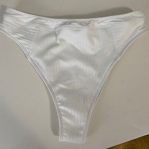 White High Waited Bikini Bottom